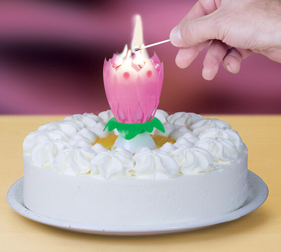 Kouzelná svíčka na dort