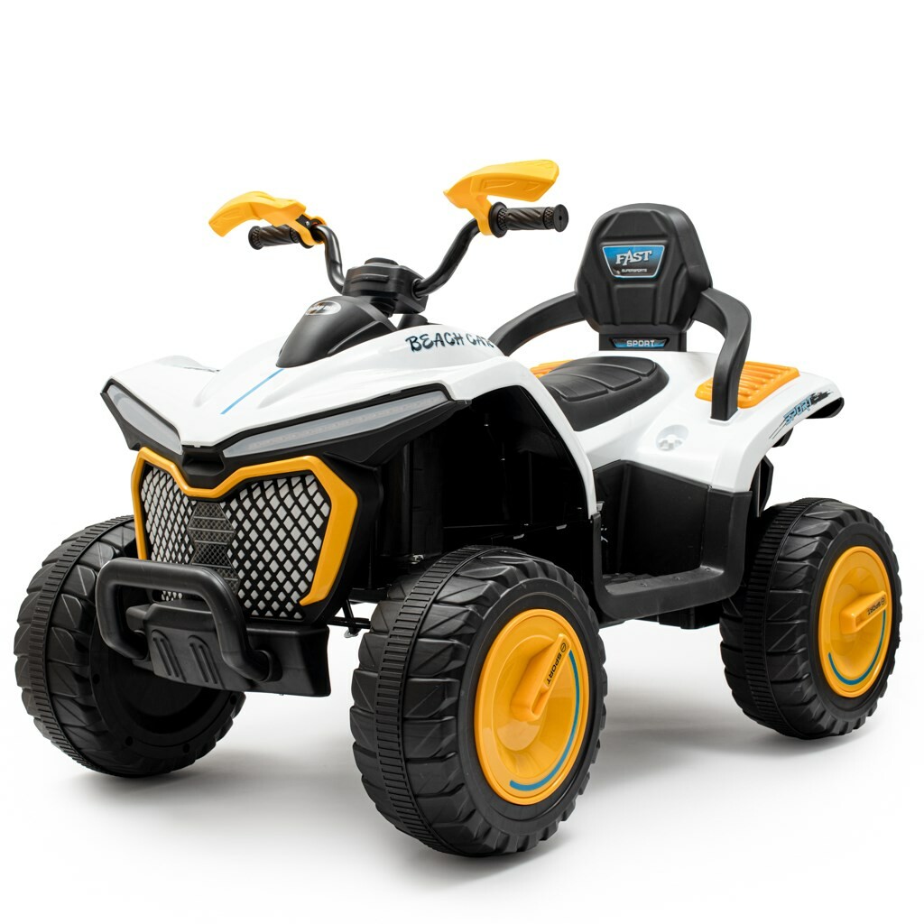 Baby Mix Detská elektrická štvorkolka Strong 4 x4, žltá