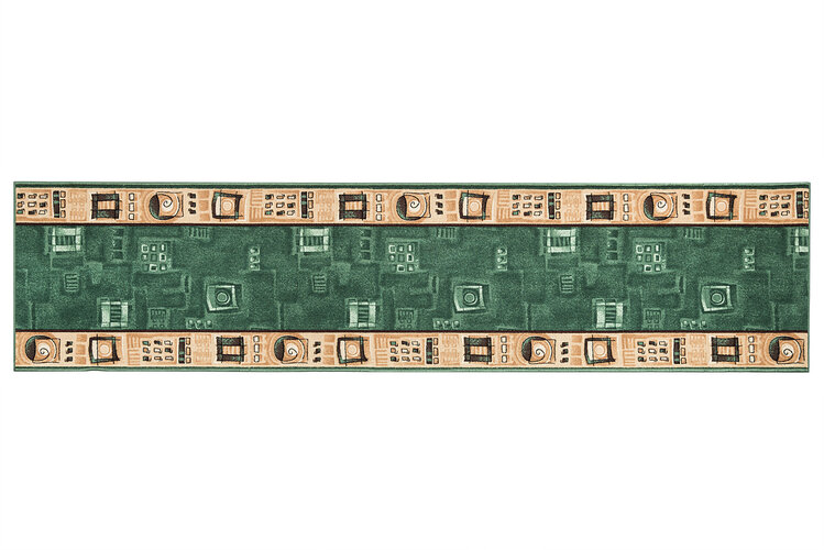 Kobercový behúň Zara zelená, 70 x 100 cm