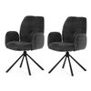 Set de scaune de sufragerie DCH-D1330 BK2, 2 buc.