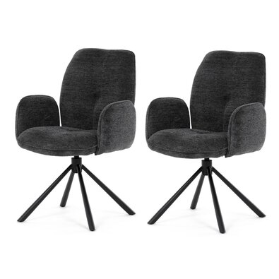 Set de scaune de sufragerie DCH-D1330 BK2, 2 buc.