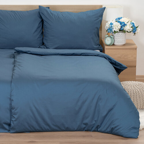 4Home Сатинова постільна білизна Sea Blue, 140 x 200 см, 70 x 90 см