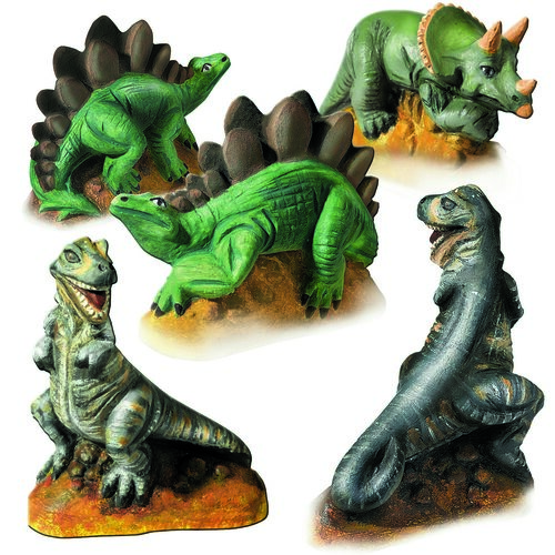SES Sadrový trojkomplet Dinosaury