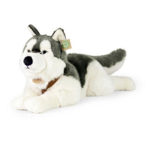 Rappa Plüsch Husky mit Geschirr 60 cm ECO - FRIENDLY