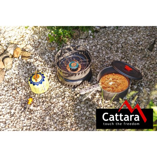 Aragaz de exterior Cattara 13610cu ustensile degătit Trek