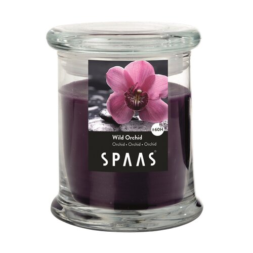 Lumânare parfumată în cupă de sticlă SPAAS  Wild Orchid, 11 cm