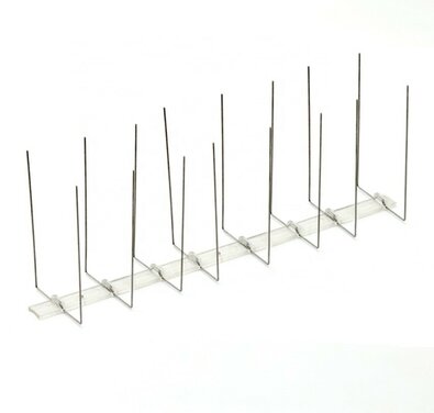 Nerjaveče zaščite proti pticam, 33 x 11 cm