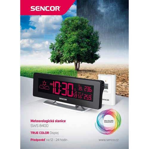 Sencor SWS 8400 Meteorológiai állomás  vezeték nélküli érzékelővel