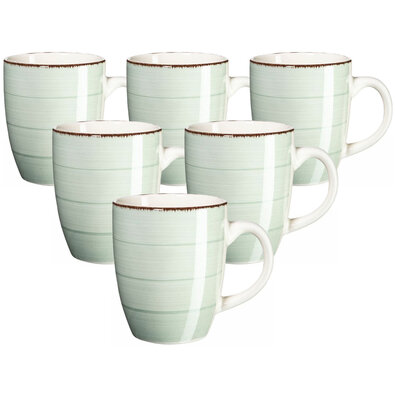 Mäser Set keramičnih skodelic Bel Tempo 380 ml, 6kosov, zelena