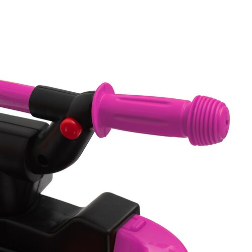 Baby Mix Detské odrážadlo s vodiacou tyčou Mega Prime EVA, ružová