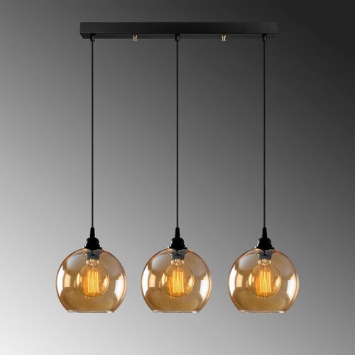 Lampa wisząca Horizont Gold - 022, złoto-czarna