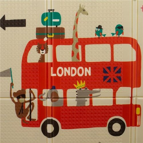 PlayTo Multifunkčná hracia podložka Londýn, 200 x 150 cm