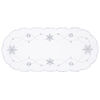 Obrus świąteczny Gwiazda betlejemska biały