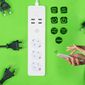 Cablu prelungitor Tellur WiFi Smart Power Strip alb, 1,8 m