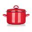 Banquet Emailira hrnce s poklicí Milton red , 20cm, 3,4 l
