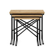 Odkladací stolík Atlantic Pine Cross, 3 ks