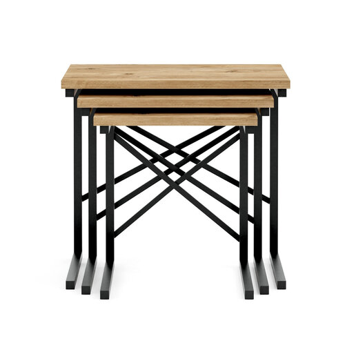 Odkladací stolík Atlantic Pine Cross, 3 ks