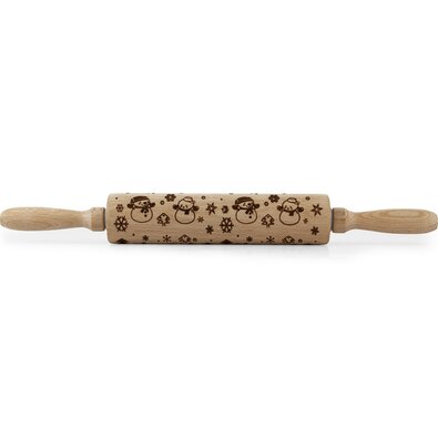 Toro Leseni valček z dekorom Snežak, 38 cm
