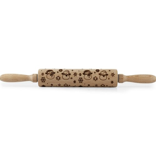 Toro Leseni valček z dekorom Snežak, 38 cm