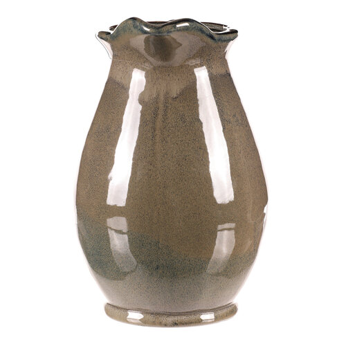 Dzban ceramiczny szary, 18 x 20 x 28 cm, duży