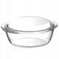 Pyrex Üveg sütőtál fedővel, kerek, 3 l