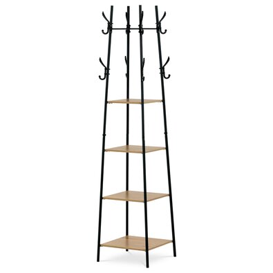 Garderobenständer mit Regalen GD-170 OAK, Wildeiche