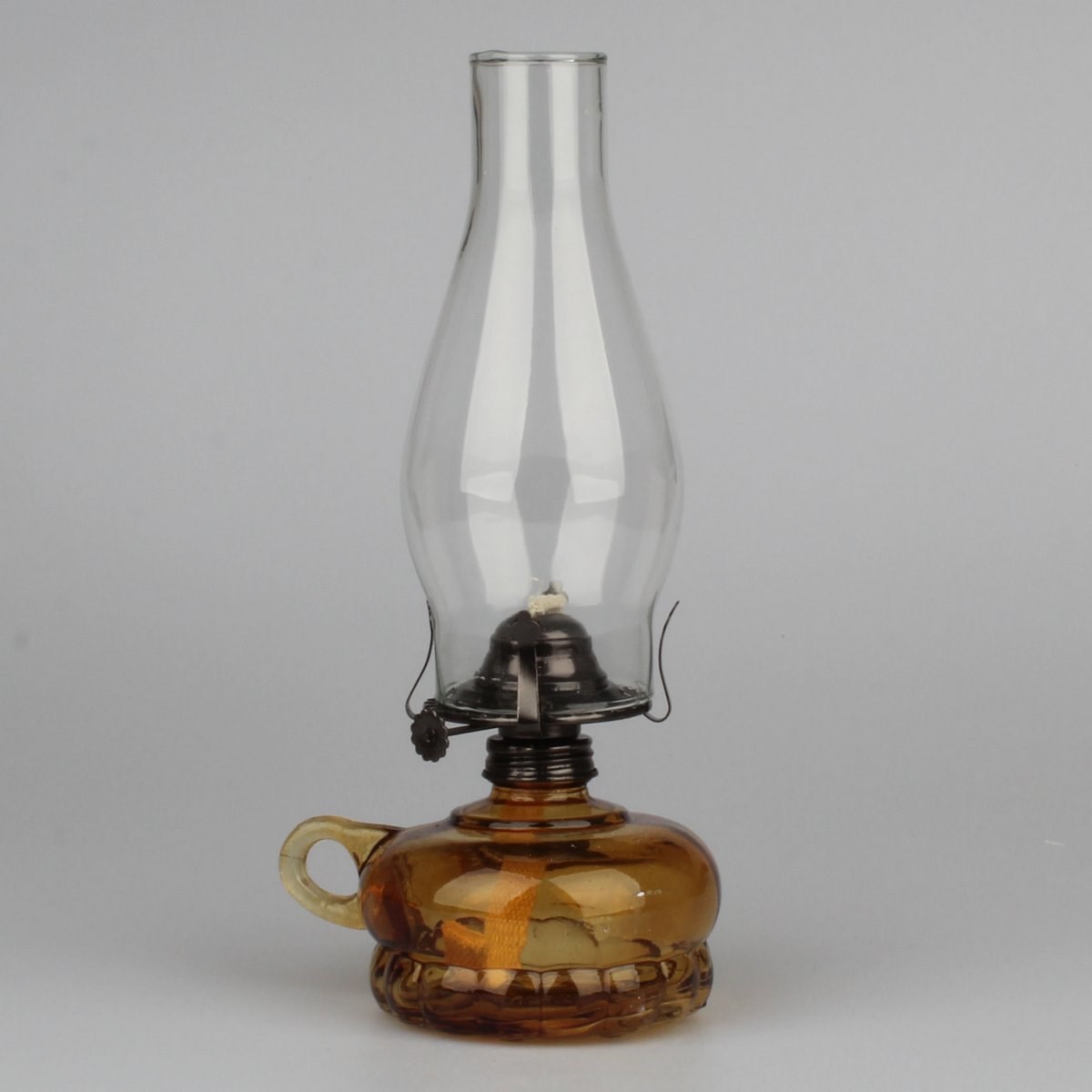 Petrolejová lampa, hnědá