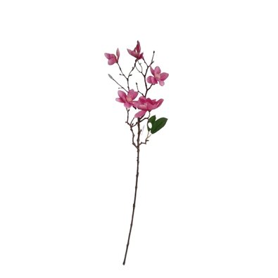 Umetna veja magnolije temno roza, 64 cm