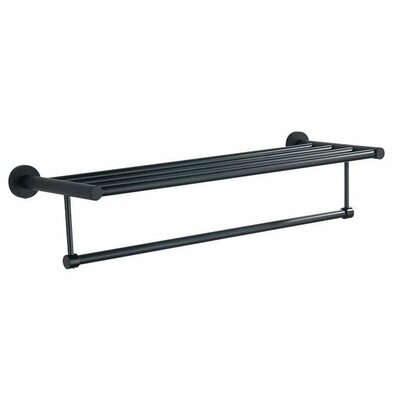 AQUALINE SB214 Samba polica za brisače z drogom,črna