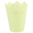 Plastový obal na květináč Krajka 15 cm, zelená