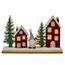 Świąteczna dekoracja świetlna Domki, 28 x 17,5 x 5 cm, LED