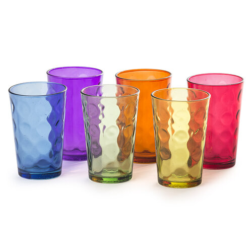 6-częściowy komplet kolorowych szklanek