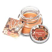 Set de lumânări aromate cu felicitare 28 g încutie cadou, Winter, mix 6 bucăți