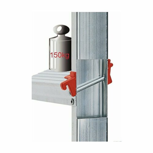 Scară din aluminiu pentru uz profesional Rolser Unica, 3 trepte