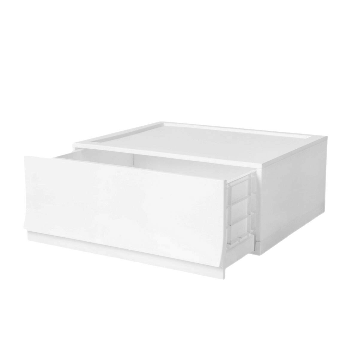 Modułowy pojemnik Wave Snow bez kółek 54,6 x 43,4x 22 cm, szeroki - 1 szuflada