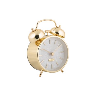 Karlsson 6009GD ceas cu alarmă de design auriu,diametru 12 cm