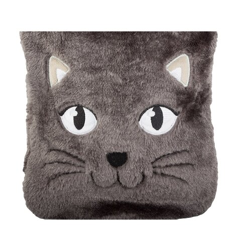 Pernă electrică cu husă din pluș Pisică