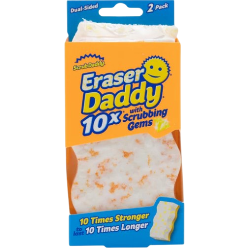 Scrub Daddy Eraser Daddy 10x mocniejsze magiczne gąbki 2 sztuki