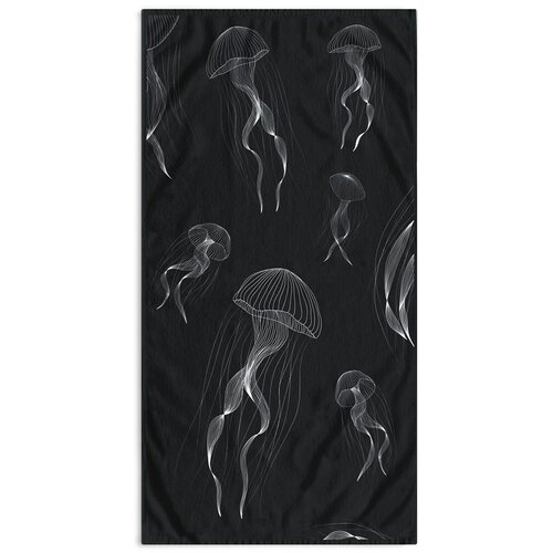 DecoKing Plažna brisača Jellyfish, 90 x 180 cm