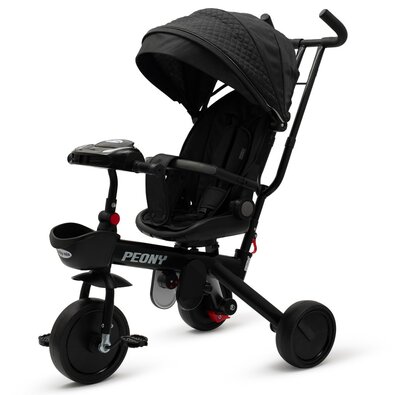 Baby Mix Triciclu pentru copii Peony EVA, negru
