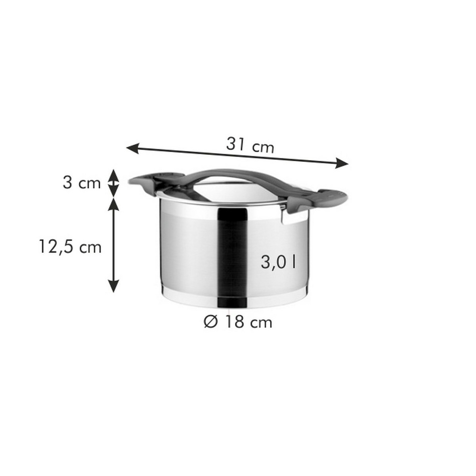 Obrázok Tescoma Ultima hrniec s pokrievkou, 3 l, 3 l