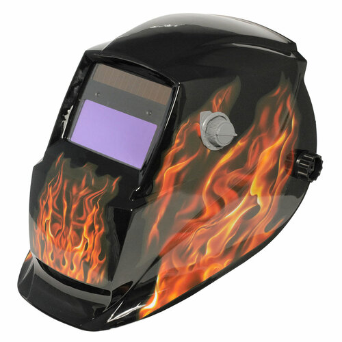 Asist AR06-1001FL zváračská ochranná maska, dekor blesky