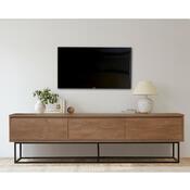 Milo Walnut and Black II TV-asztal