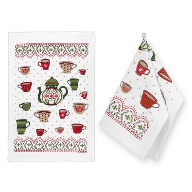 Bellatex Kuhinjska krpa Čajová konvička, 40 x 60cm, set 2 kos