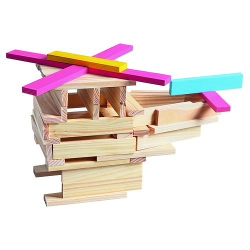 Bino Holzbauset Stadt, 150 Teile