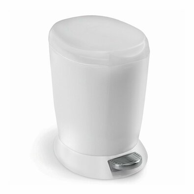 Simplehuman Pedalno košaro Slim 6 l, bela