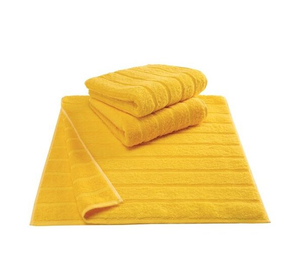Cawö frottier ručník Tonic žlutý, 50 x 100 cm