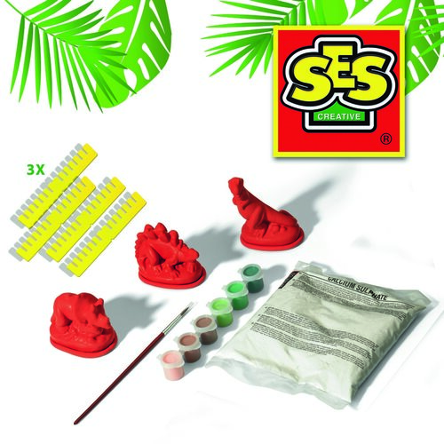 SES Plaster Triple Set Dinozauri
