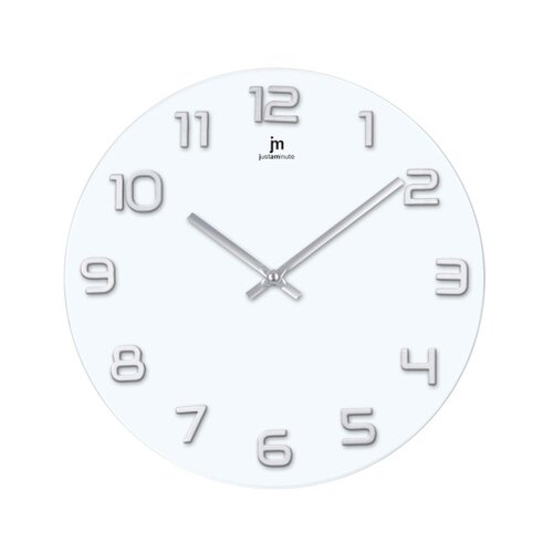 Lowell 14897BS Designerski zegar ścienny śr. 38 cm