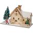 Vánoční LED dekorace Zimní domek, 20x10x12,5  cm, dekor 1